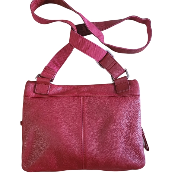 Danier Leather Red Crossbody Bag - Picture 5 of 12